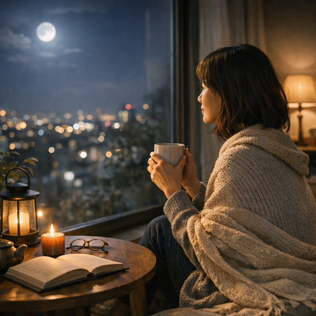 寂しさを感じる夜に|心が落ち着くひとり時間の過ごし方