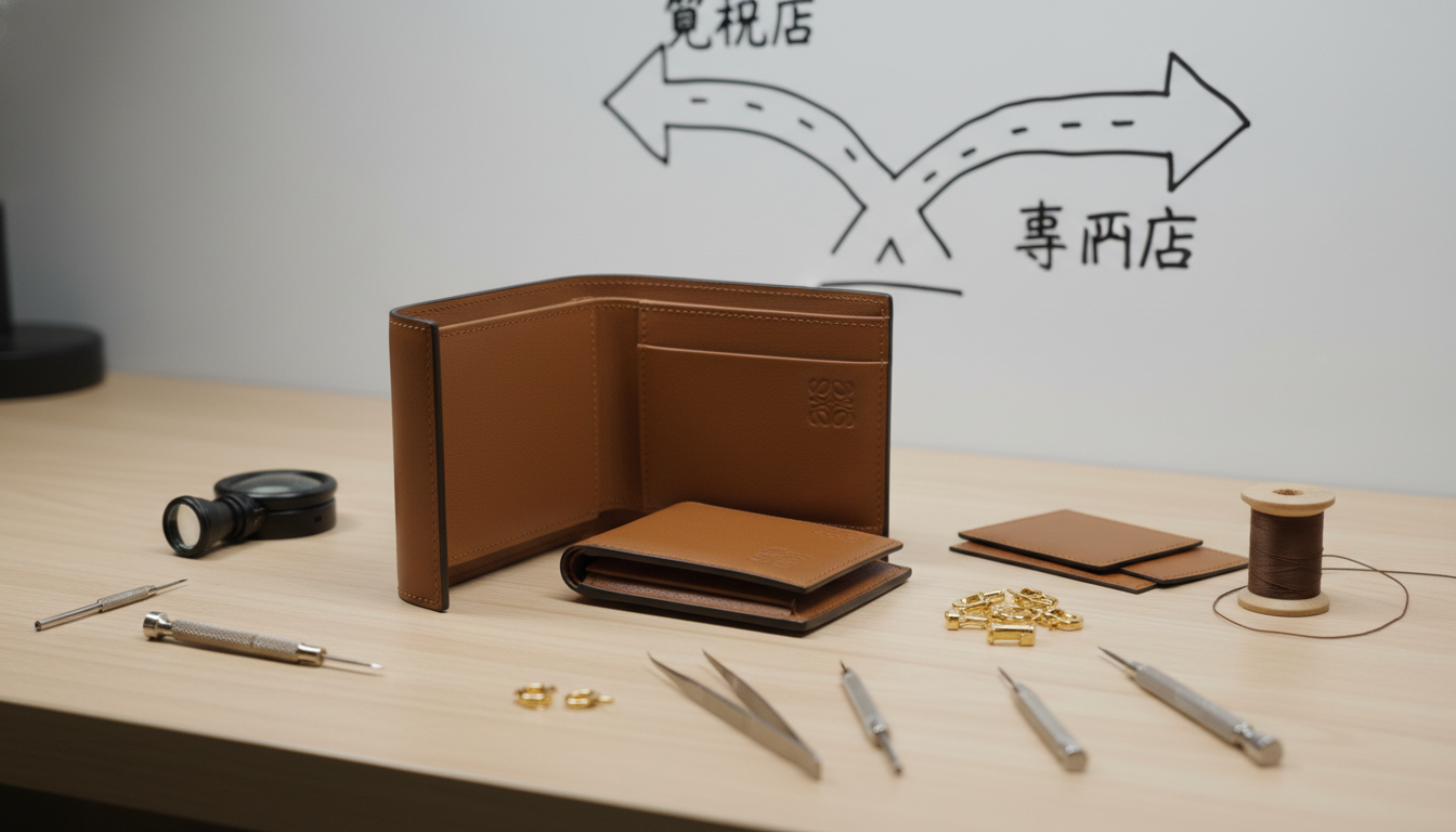 ロエベ財布の修理は「正規店」と「専門店」の2つのルートがあります!